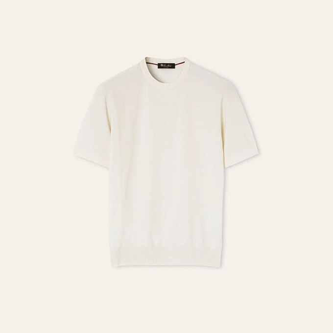 loro piana walkery crew-neck knit t-shirt